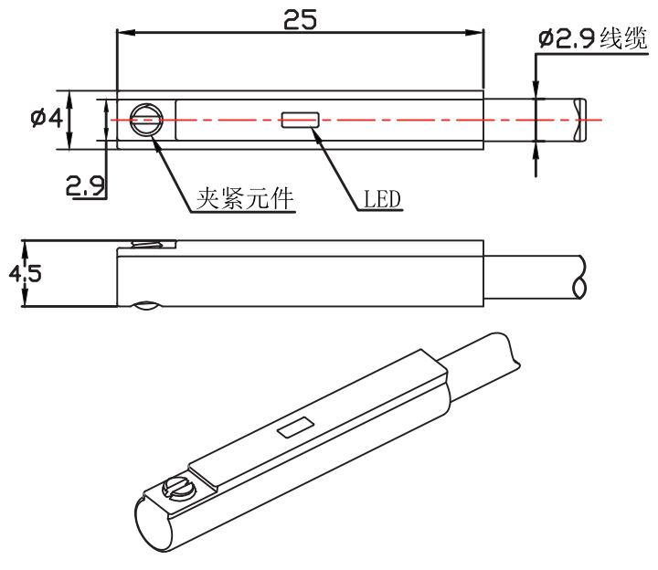 宜科磁感應傳感器：MCS-CS1-OP6L產品(圖3)