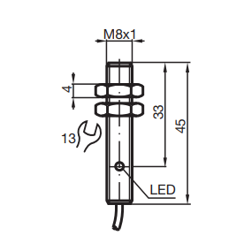 電感式傳感器NEB4-8GM45-E2(圖2) 電感式傳感器NEB4-8GM45-E2(圖2)