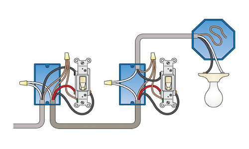 三向開關的接線方式，三向開關接線常見的錯誤問題！