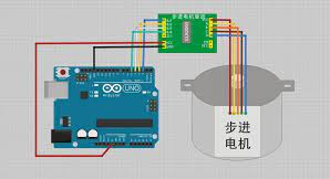 單片機控制步進電機的驅動電路，精確地控制轉動角度和速度