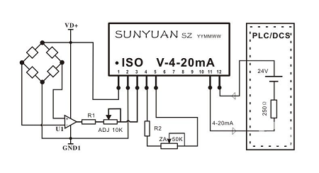 傳感器標準電壓和電流信號，可以提供更高的測量精度(圖1)
